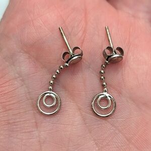 Sterling Silver Dangling Earrings